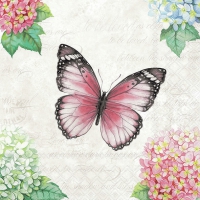Servietten 33x33 cm - Butterfly poem 
