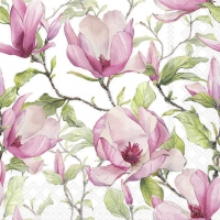 Servietten 33x33 cm - Blooming magnolia 