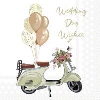 Serwetki 33x33 cm - Wedding day wishes 