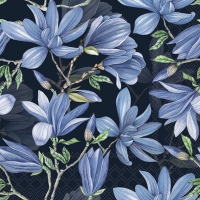 餐巾33x33厘米 - Magnolia acuminata blue 