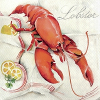 Serviettes 33x33 cm - Finest lobster 