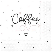 Napkins 33x33 cm - Coffee love 