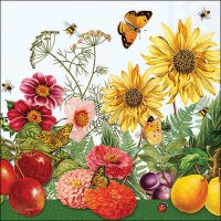 Serviettes 33x33 cm - Sunny garden