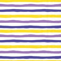 Napkins 33x33 cm - Wavy stripes purple