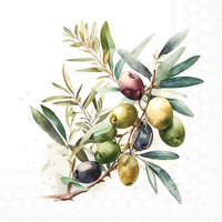 Servietten 33x33 cm - Olive branch
