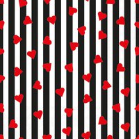 Napkins 33x33 cm - Sprinkled hearts black