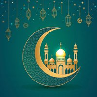 Serviettes 33x33 cm - Mosque on crescent moon