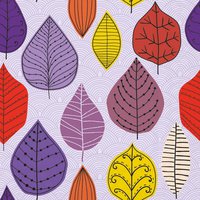 餐巾33x33厘米 - Leaf veins lila