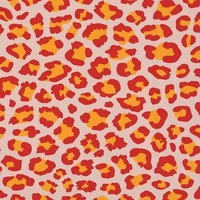 Serviettes 33x33 cm - Leopard pattern red