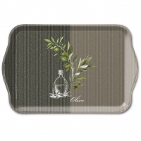 Tablett - Tray Melamine 13x21 cm Oil And Olives