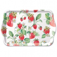 tray - Tray Melamine 13x21 cm Garden Strawberries