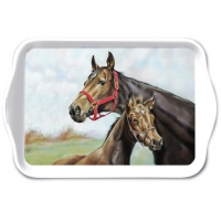 盘 - Tray melamine 13x21 cm Horse love
