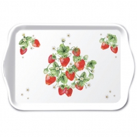 盘 - Tray melamine 13x21 cm Bunch of strawberries