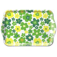Tablett - Flower power green