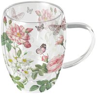 Double wall glass - Double-walled glass 0.35 L Amelia white