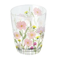 Wasserglas - Pastel flowers pink
