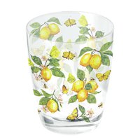 Water glass - Fresh lemons white