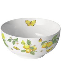 Porzellan-Schale - Fresh lemons white