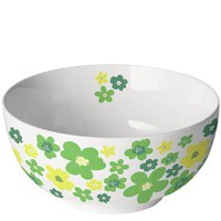Porcelain bowl - Flower power green