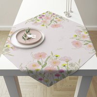 Mantel - Tablecloth 90x90 cm Pastel flowers pink
