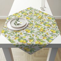 Mantel - Tablecloth 90x90 cm Fresh lemons white
