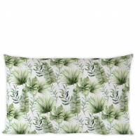 Cushion 50x30 cm - Cushion cover 50x30 cm Jungle leaves white
