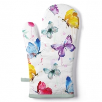 Manopla para el horno - Butterfly Collection White