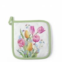 Potholder - Tulips Bouquet
