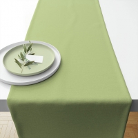 Tablerunners Cotton - Table runner 40x150 cm Uni celadon green