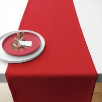 Tablerunners Cotton -  40x150 cm Uni Aurora Red