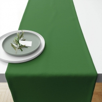 Tablerunners Cotton - Table runner 40x150 cm Uni green