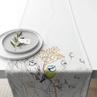 Tablerunners Cotton - Table runner 40x150 cm Sweet little bird