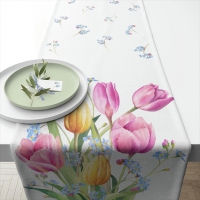 桌布棉 -  40x150 cm Tulips Bouquet