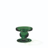 Candleholder -  small dark green