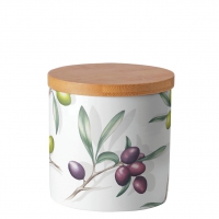 Lata de almacenamiento pequeña - Storage jar small Delicious olives