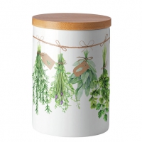 Storage tin medium - Storage Jar Medium Fresh Herbs
