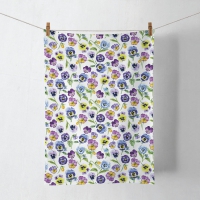 Kitchen towel - Kitchen towel Pansy all over