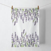 Ręcznik kuchenny - Kitchen towel Lavender shades white