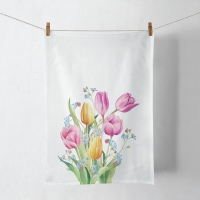 Ręcznik kuchenny - Kitchen towel Tulips bouquet