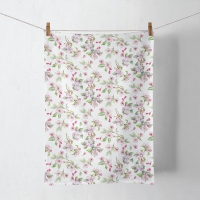 Asciugamano da cucina - Kitchen towel Spring blossom white