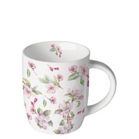 Porcelain mug 0.2 L - Spring blossom white