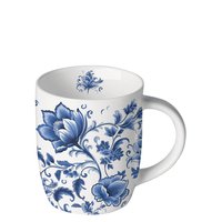 Porcelain mug 0.2 L - Delft Blue florals