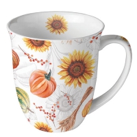 Tasse en porcelaine -  Pumpkins & Sunflowers