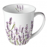 Tasse en porcelaine -  Lavender Shades White