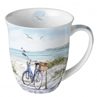 Taza de porcelana -  Bike at the Beach