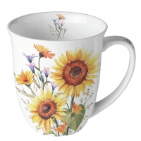 Tasse en porcelaine -  Sunflowers