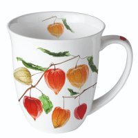 Taza de porcelana de 0,4 litros -  Lampion flower