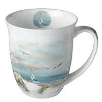 Porcelain mug 0.4 L -  Sailing at sea
