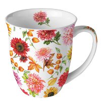 Kubek porcelanowy 0,4 litra -  Autumn blooming