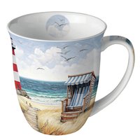 Porcelain mug 0.4 L -  Beach walk